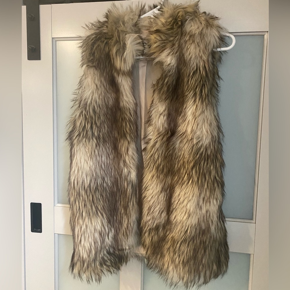 Faux fur vest